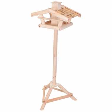 Vogels voederhuis op voet 116 cm vogelhuisje