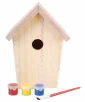 Diy vogelhuisje schilderen 20 cm