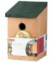 Voordeelset van 10x stuks vogelhuisjes houten vogelhuisjes 22 cm